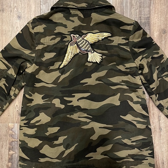 Me Jane Jackets & Blazers - Me Jane Camo Rhinestone Jacket